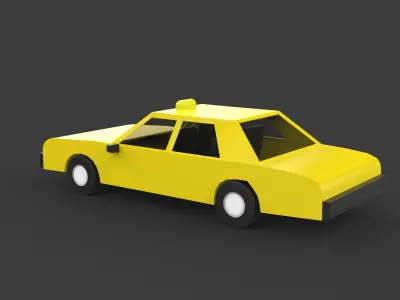 taxi 3d model 3D model