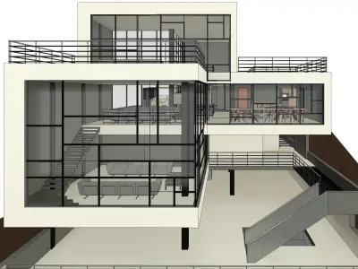 Full Villa Project BIM  3D model