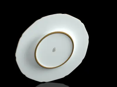 China Royal Chelsea Porcelain Dinner Plate Low-poly 3D model