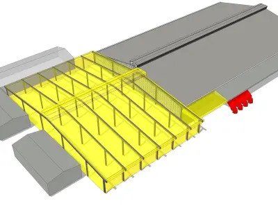 Warehouse in 3 options 3D model