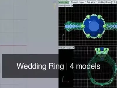 Wedding Ring 3D Model Pack