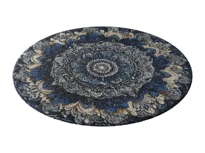 round carpet 27 3D model