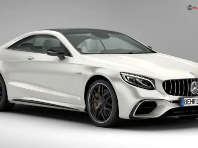 Mercedes S Class Coupe AMG S63 2018  3D model