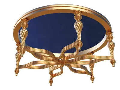 Classic Tea Table Furniture Design SW Yegane Low-poly 3D model