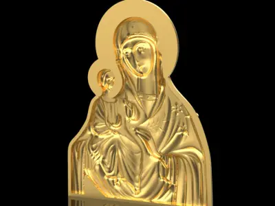 Saint Maria Icon 30989 3D print model