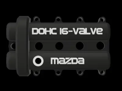 Mazda NA MX5 valve cover key chain 3D print model