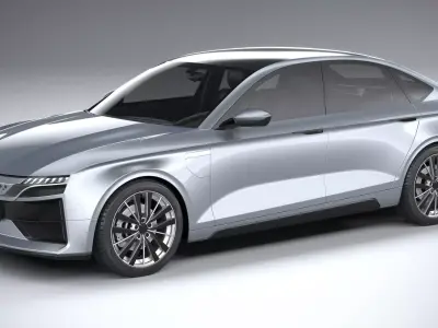 Generic Sedan EV 2023 3D model