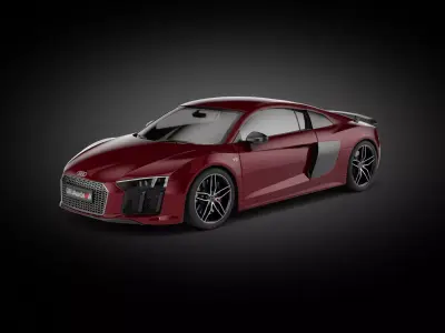 Audi R8 V10 Quattro 2023 3D model