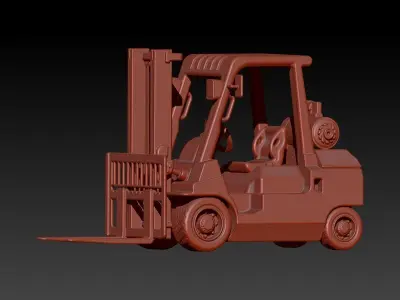 forklift pendant Charm Necklace bracelet Jewelry 3D print model