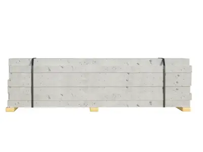 Stacked Concrete Slabs Low-poly 3D model