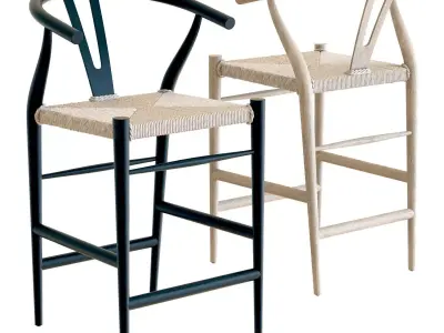 Crate and Barrel - Crescent Counter Stool 3D model
