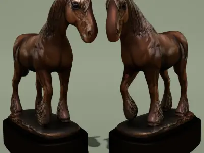 Horse Statuette 2I 3D model