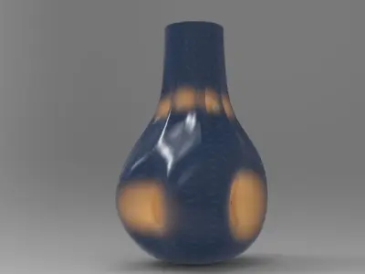 Lua Vase Low-poly 3D model