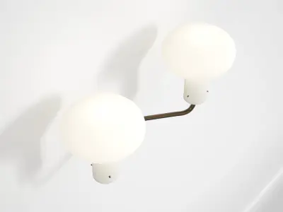 Galleria Two Light by Ignazio Gardella for Tato 3D model