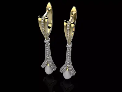 B EARRINGS N3 3D print model