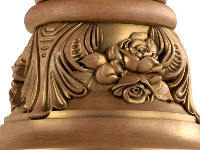 Classic vase for decoration of the facade and interior 3D model