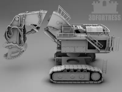 Mining Excavator 3D print model