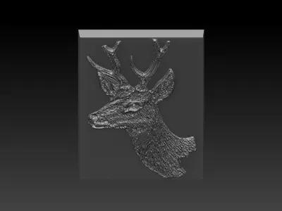 Deer Head 3D print model order