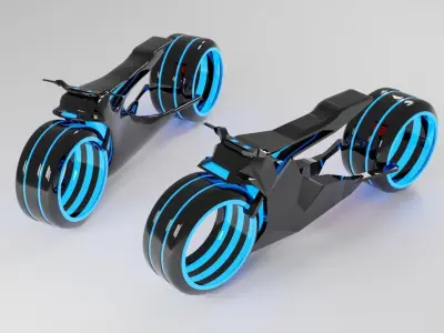 3D Models Sci Fi Motorcycle 3D model