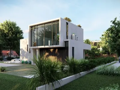 Casa Scene-villa-modern house 3D model