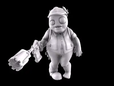 Plants vs Zombies - Engineer 3D print model