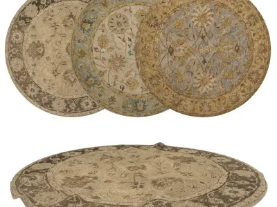 Rugs No 21 Low-poly 3D model