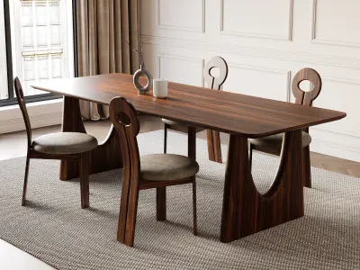 Dining Room Interior  ID411 3D model