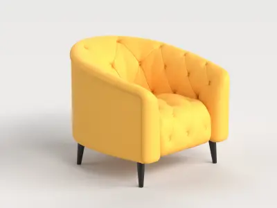 Chair 9 Armchair Sofa Chesterfield 3D model