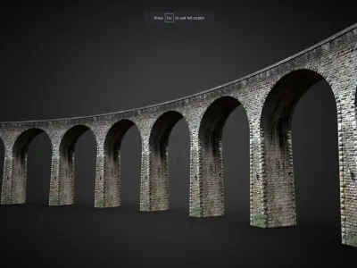 The Manari Bridge 3d Low-poly 3D model