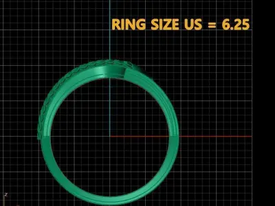 JAMINE FLOWER DESIGN GOLD RING 3D PRINTABLE MODEL 3D print model