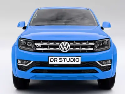 Volkswagen Amarok V6 2017 Low-poly 3D model