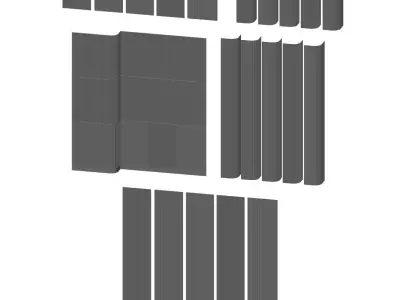 Wood panels 2 3D model