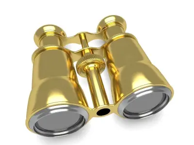 Opera Gold Glasses 3D model