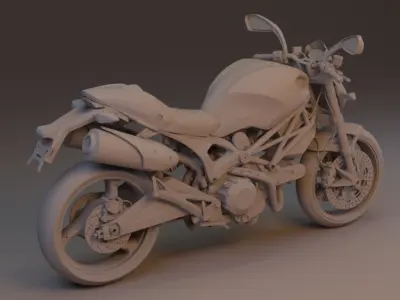 2010 - Ducati Monster 696 3D model