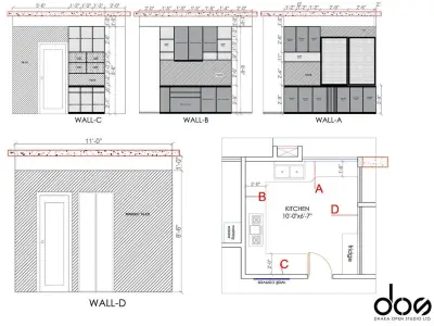 Modern Modular Kitchen 3D Model 3D print model