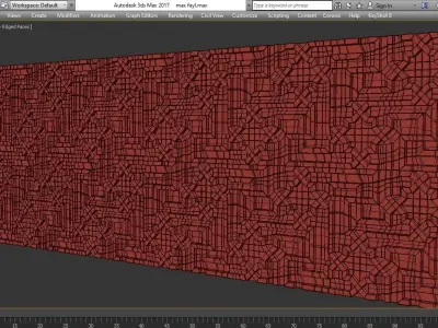 3d Gypsum Panels wall panel 3d model Low-poly 3D model