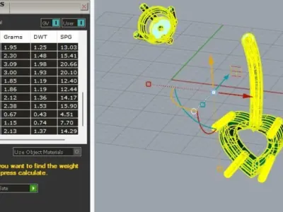 Navel piercing 3D print model
