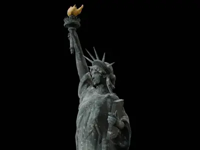 Statue of liberty 3D Model  Low-poly 3D model