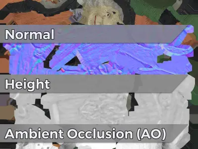 0002-11 Witch Low-poly 3D model