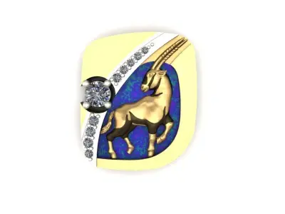 Creative Cufflinks Oryxes 3D print model