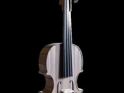 Violin Low-poly 3D model