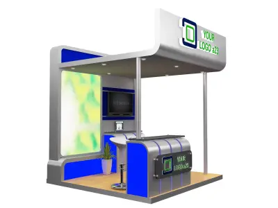 Booth Exhibition Stand a599c 3D model