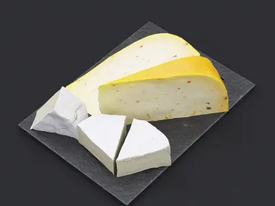 Cheese Board II 3D model