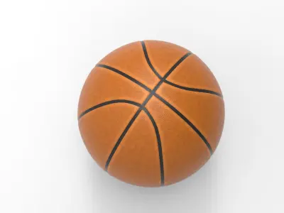 Basketball Ball Low-poly 3D model 18