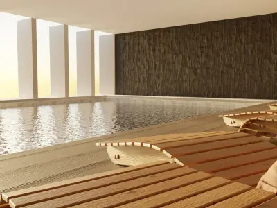 modern spa Free 3D model