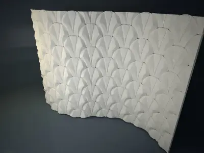 05 VIGELAND WALL PATTERN Low-poly 3D model