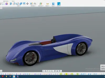 prototype race car 3D model