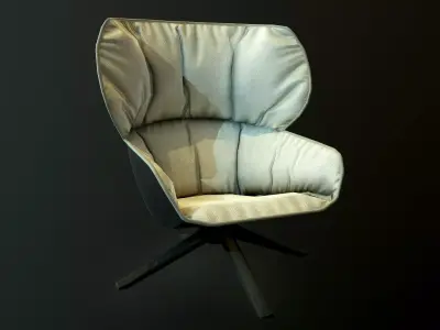 Chair a swivel Low-poly 3D model