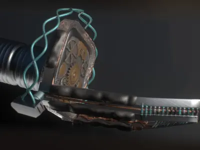 Limic steam punk model Low-poly 3D model
