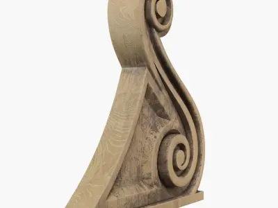 Ornate Corbel Bracket 3D print model